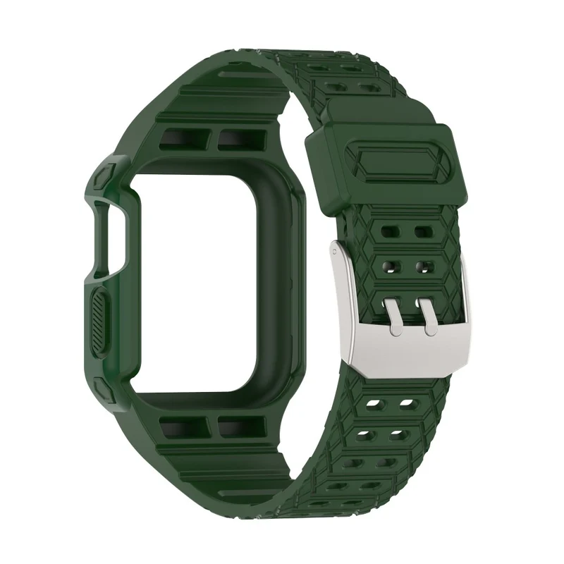Apple Watch Series 7 45mm Plastik armband mit Lederhülle