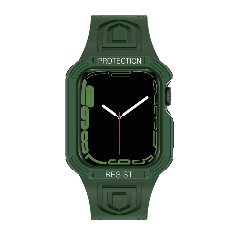 Apple Watch Series 7 45mm Plastik armband mit Lederhülle