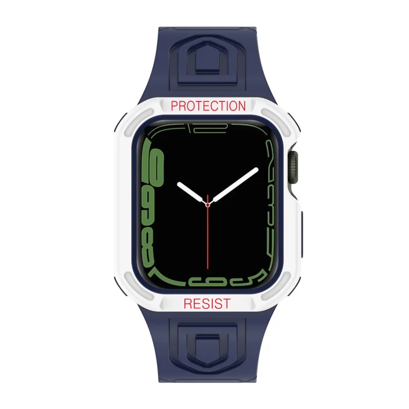 Apple Watch Series 7 45mm Plastik armband mit Lederhülle