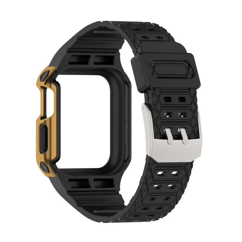 Apple Watch Series 7 45mm Plastik armband mit Lederhülle