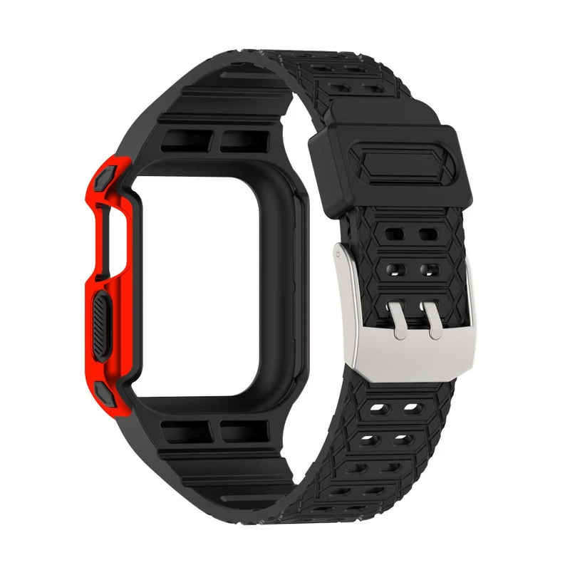 Apple Watch Series 7 45mm Plastik armband mit Lederhülle