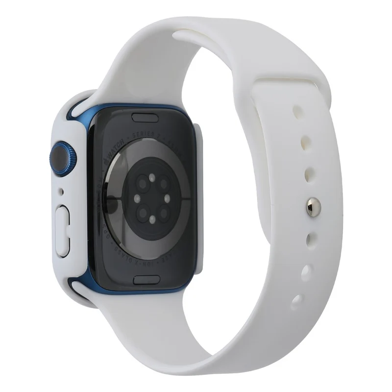 Apple Watch Series 7 45mm Silikon / TPU armband mit Hülle und Gehärtetes Glas