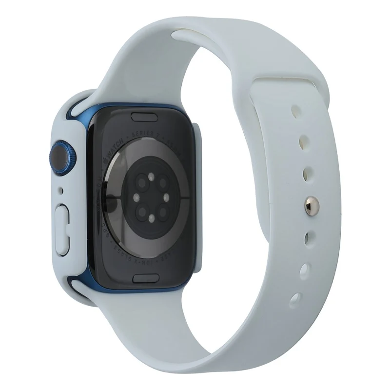 Apple Watch Series 7 45mm Silikon / TPU armband mit Hülle und Gehärtetes Glas