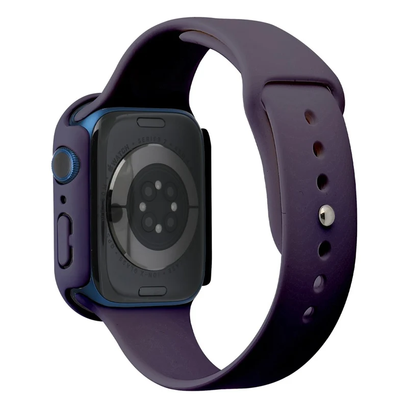 Apple Watch Series 7 45mm Silikon / TPU armband mit Hülle und Gehärtetes Glas