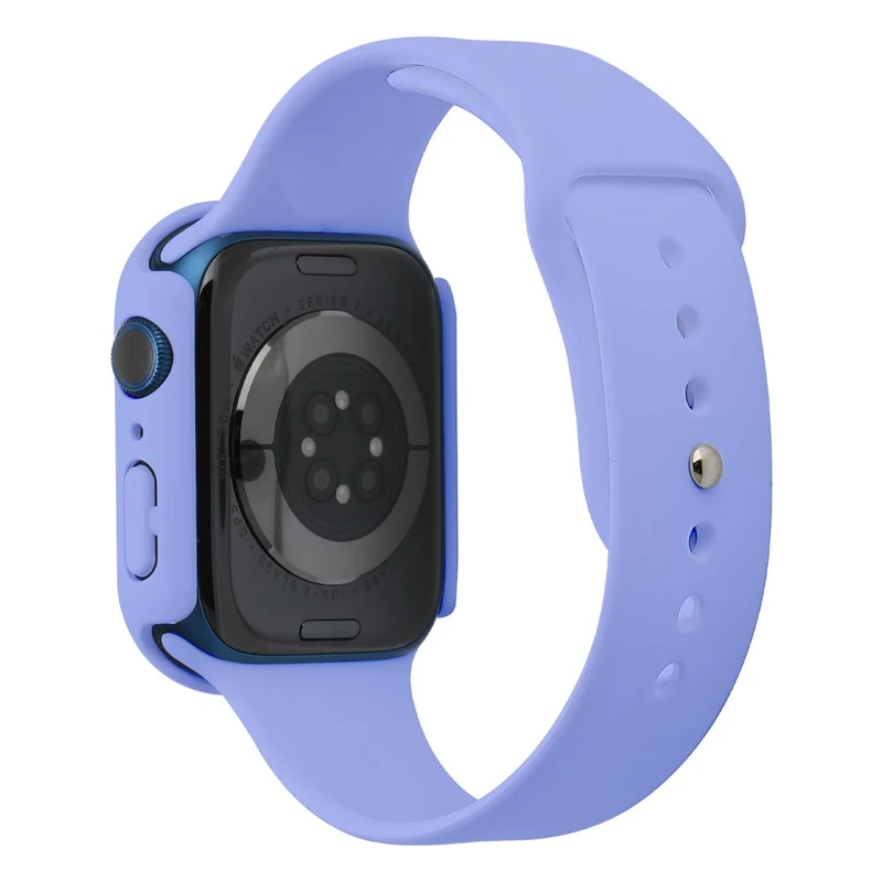 Apple Watch Series 7 45mm Silikon / TPU armband mit Hülle und Gehärtetes Glas