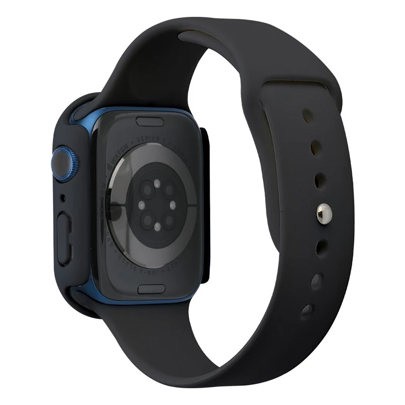 Apple Watch Series 7 45mm Silikon / TPU armband mit Hülle und Gehärtetes Glas