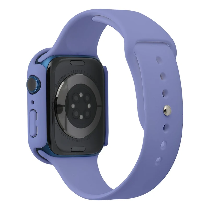 Apple Watch Series 7 45mm Silikon / TPU armband mit Hülle und Gehärtetes Glas