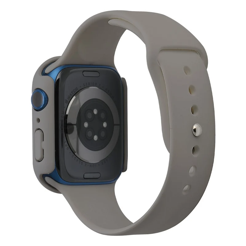 Apple Watch Series 7 45mm Silikon / TPU armband mit Hülle und Gehärtetes Glas