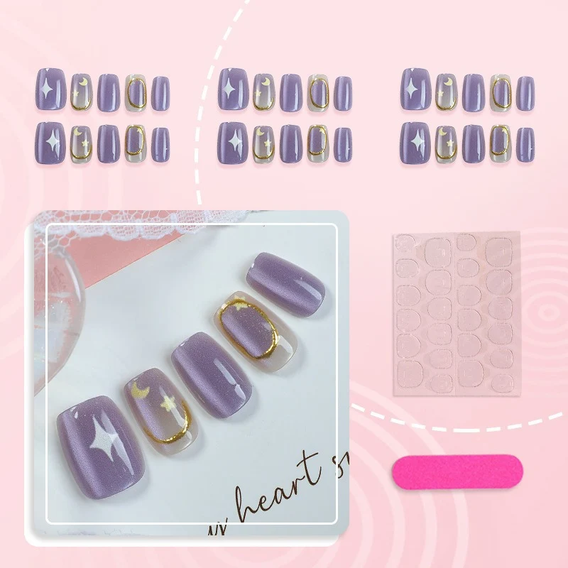 Himmlisches Sternen Nacht Press-On Nail Set
