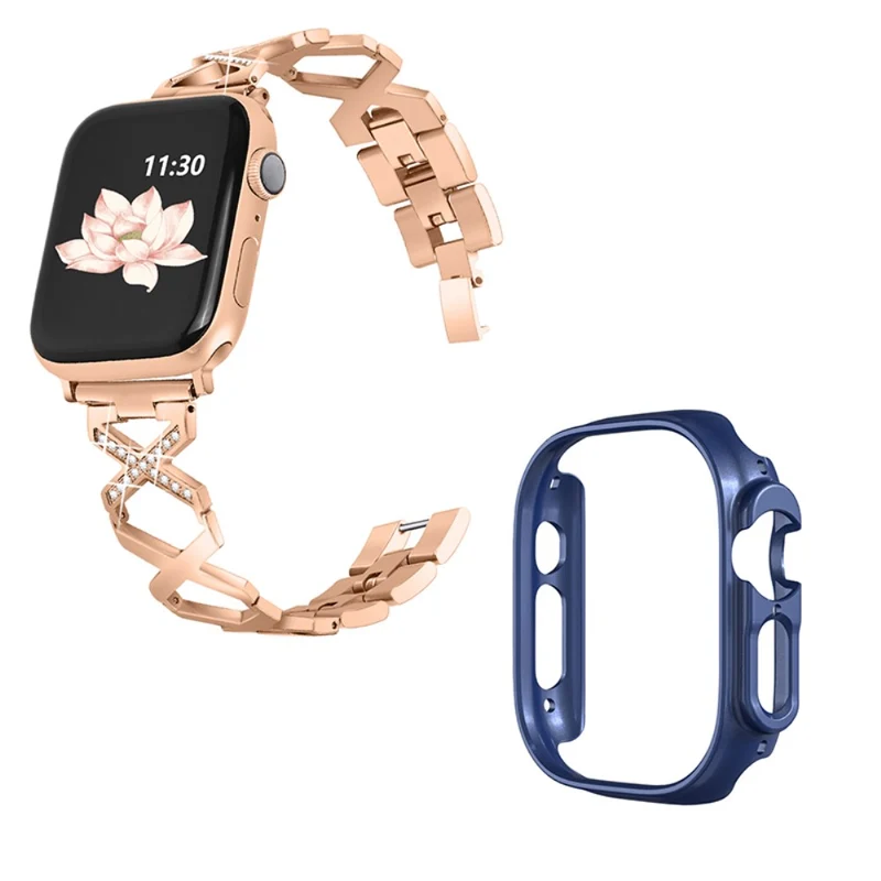 Apple Watch Ultra Metall armband mit Hülle