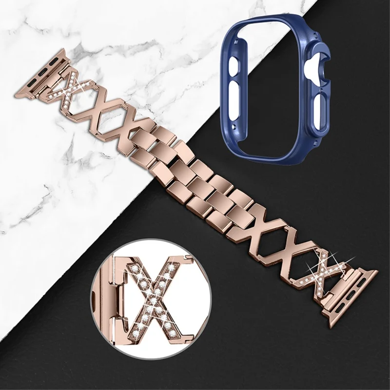 Apple Watch Ultra Metall armband mit Hülle