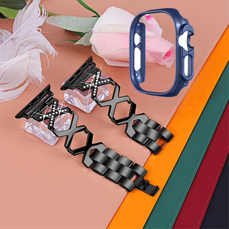 Apple Watch Ultra Metall armband mit Hülle