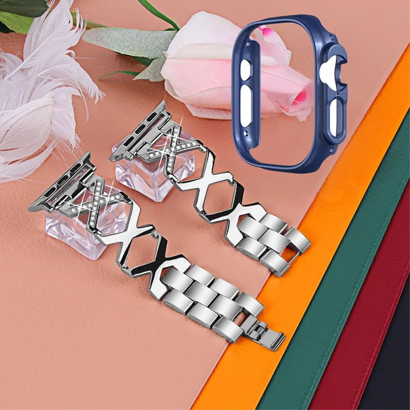 Apple Watch Ultra Metall armband mit Hülle