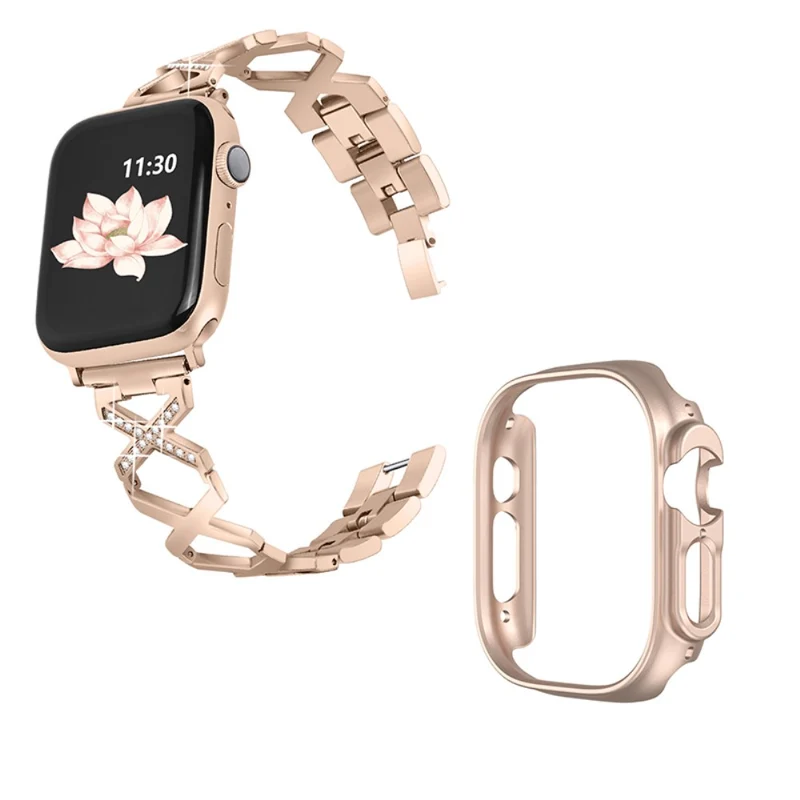 Apple Watch Ultra Metall armband mit Hülle