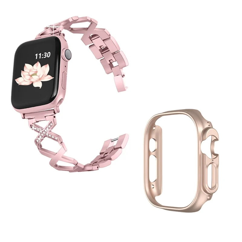 Apple Watch Ultra Metall armband mit Hülle