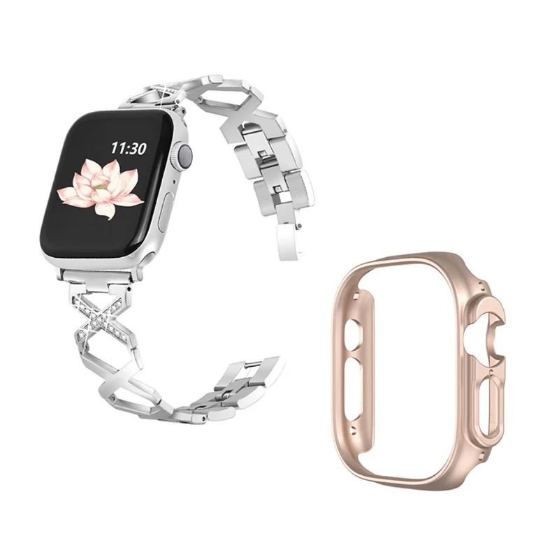 Apple Watch Ultra Metall armband mit Hülle
