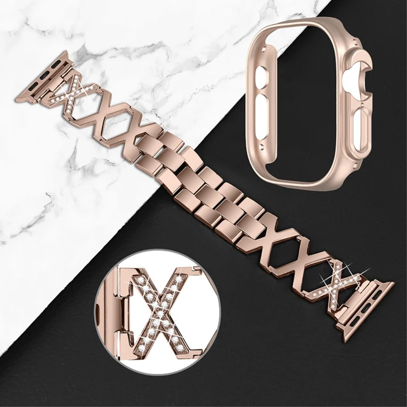 Apple Watch Ultra Metall armband mit Hülle