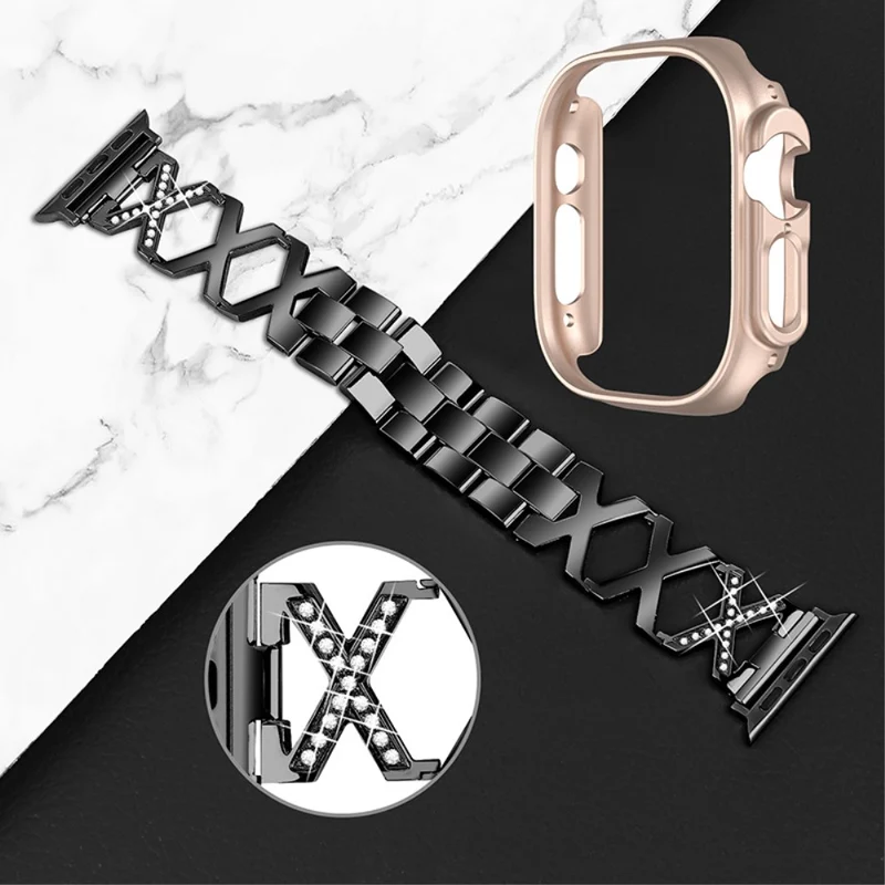 Apple Watch Ultra Metall armband mit Hülle