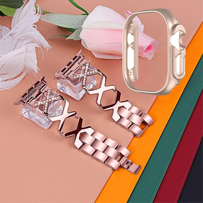 Apple Watch Ultra Metall armband mit Hülle