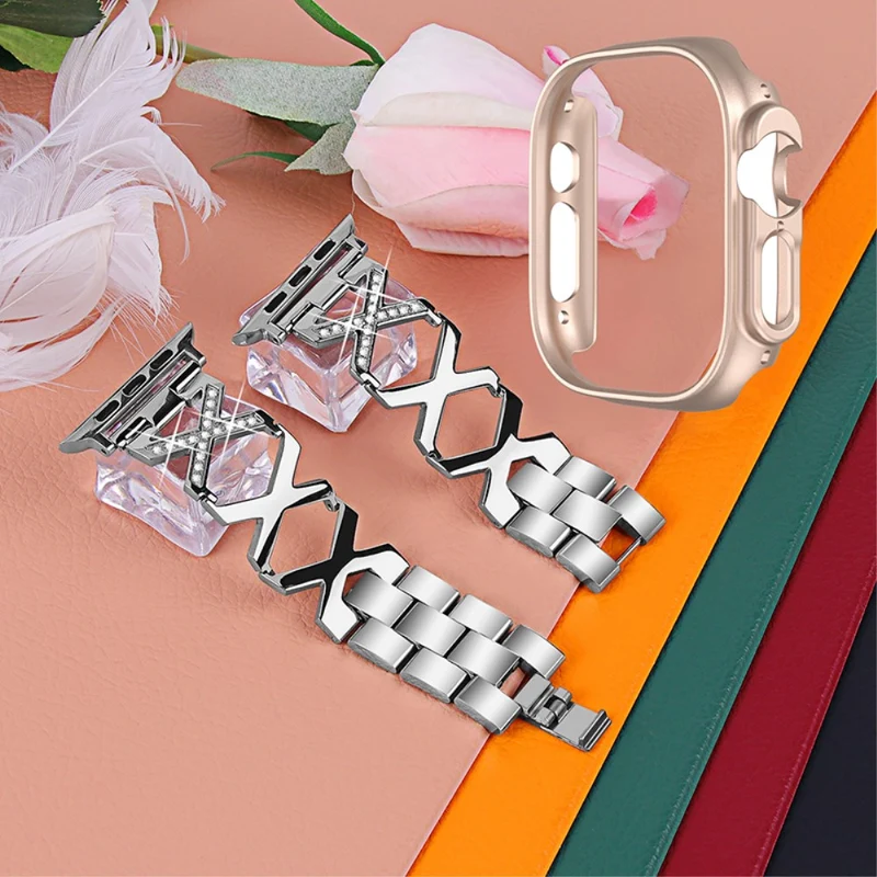 Apple Watch Ultra Metall armband mit Hülle