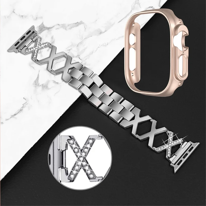 Apple Watch Ultra Metall armband mit Hülle