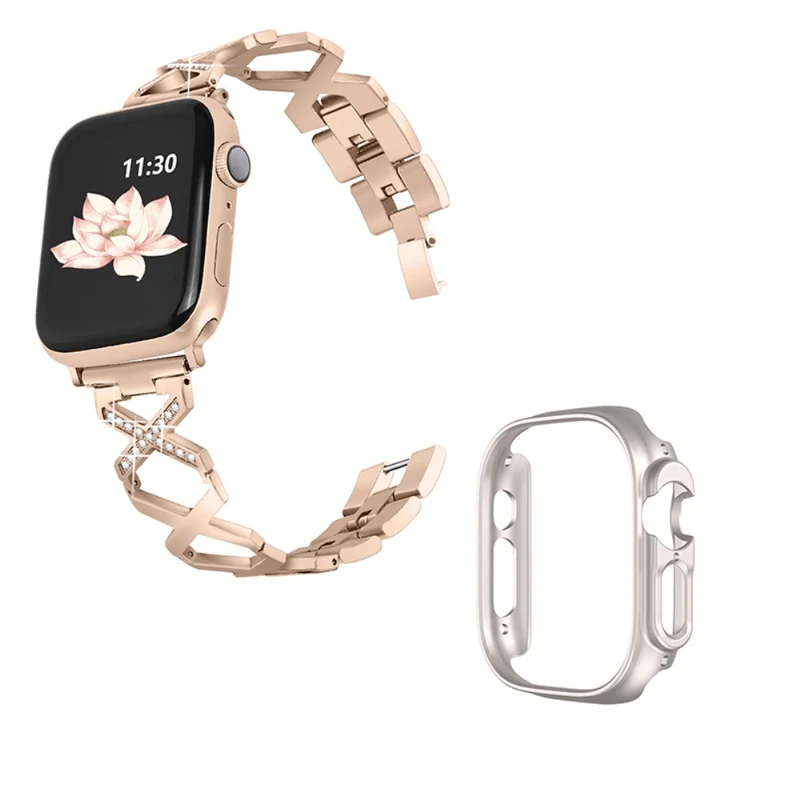 Apple Watch Ultra Metall armband mit Hülle