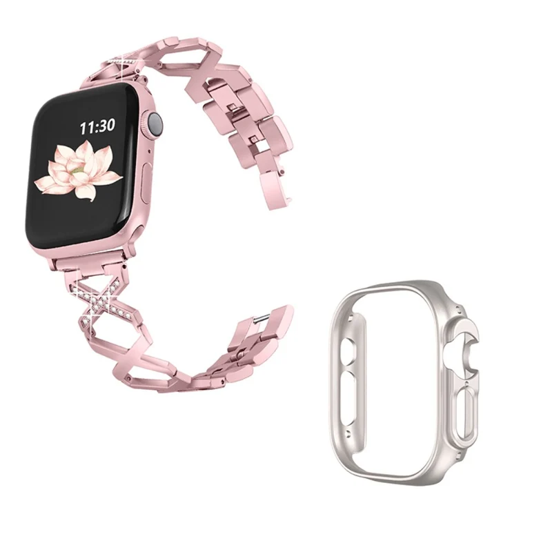 Apple Watch Ultra Metall armband mit Hülle