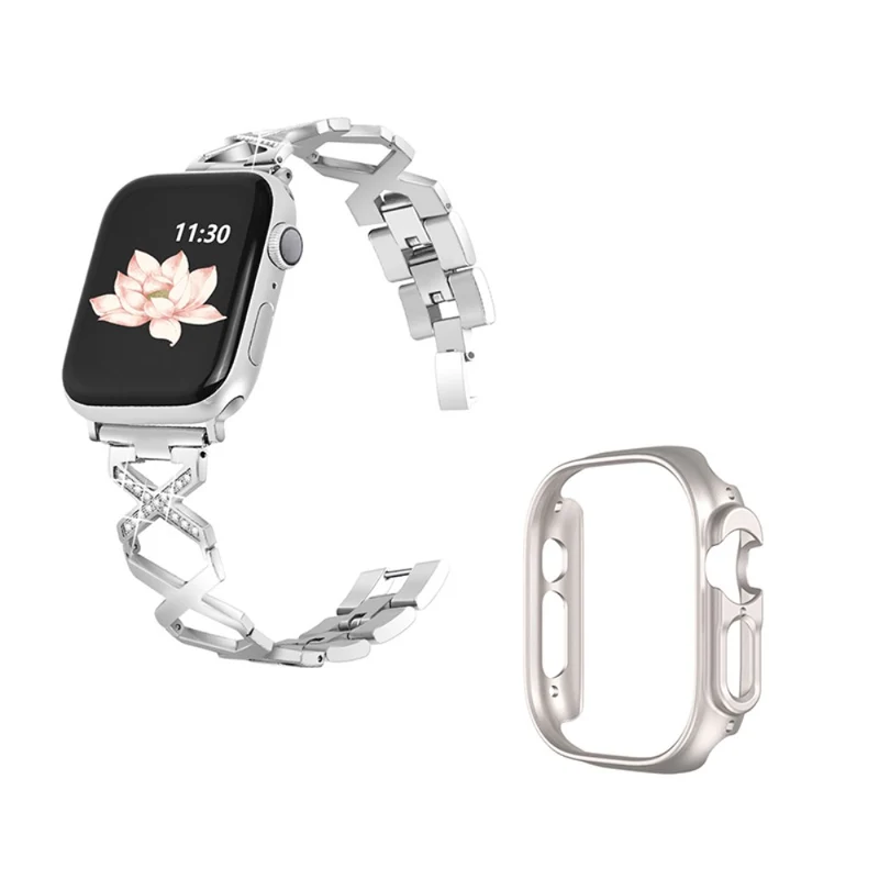 Apple Watch Ultra Metall armband mit Hülle