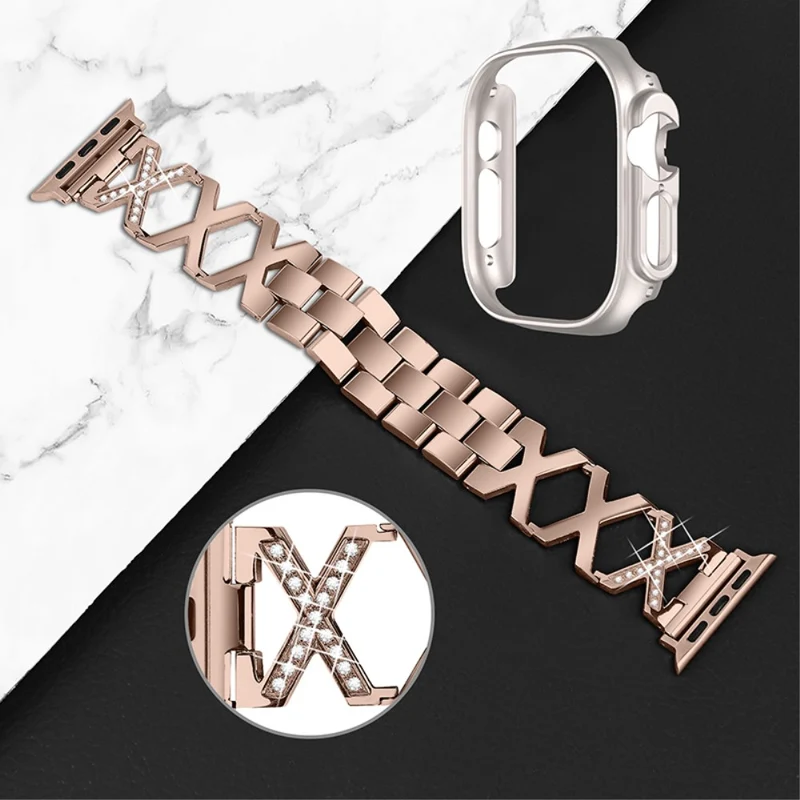 Apple Watch Ultra Metall armband mit Hülle