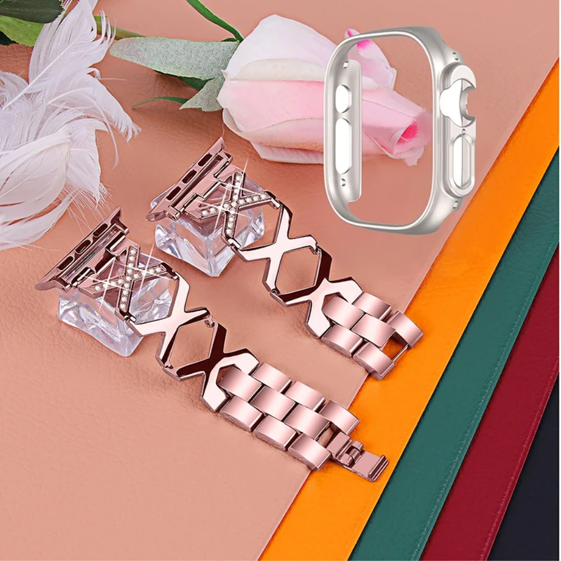 Apple Watch Ultra Metall armband mit Hülle