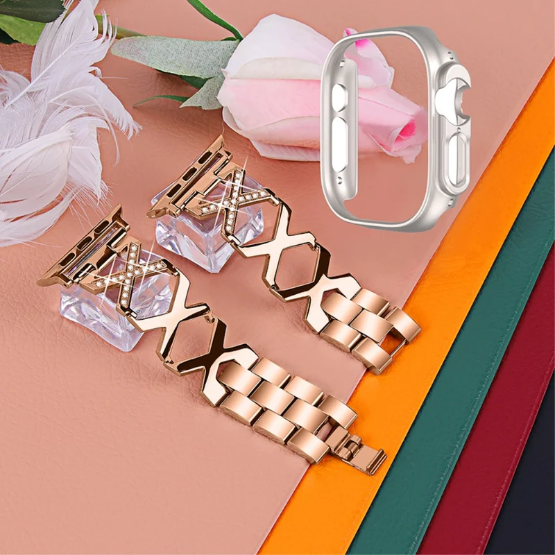 Apple Watch Ultra Metall armband mit Hülle