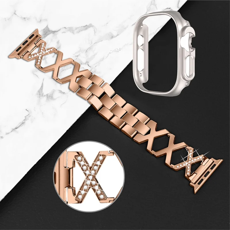Apple Watch Ultra Metall armband mit Hülle
