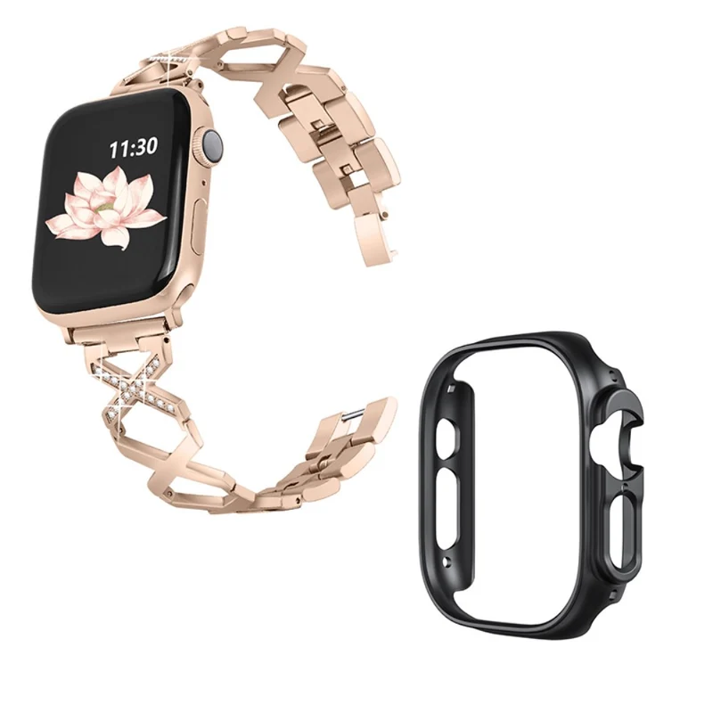 Apple Watch Ultra Metall armband mit Hülle