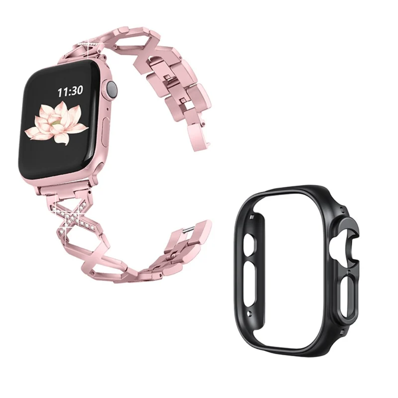 Apple Watch Ultra Metall armband mit Hülle