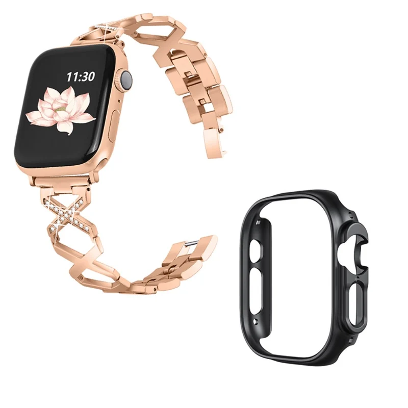 Apple Watch Ultra Metall armband mit Hülle