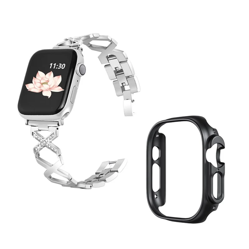 Apple Watch Ultra Metall armband mit Hülle