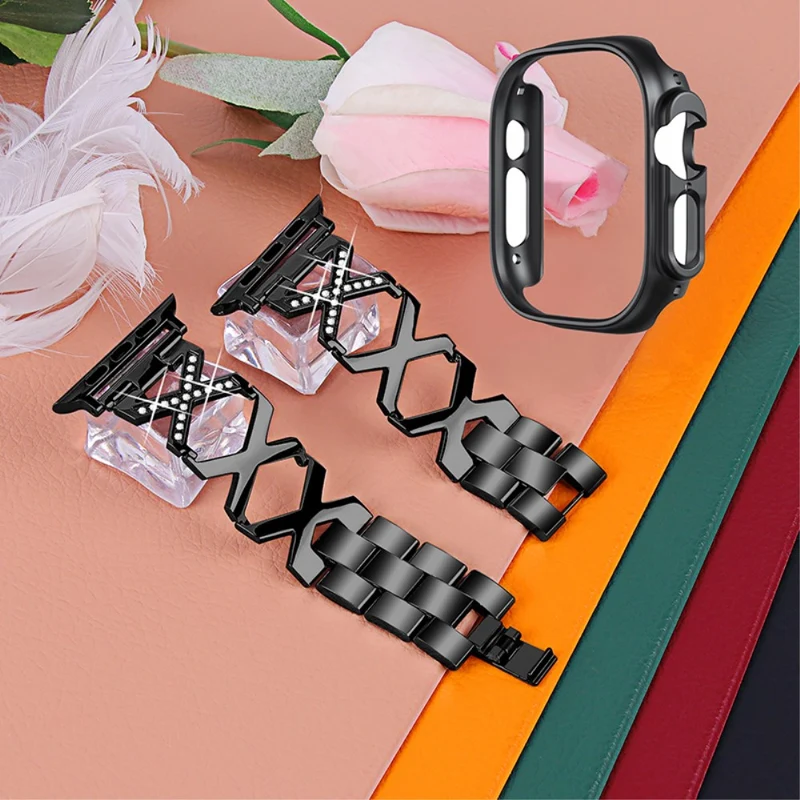 Apple Watch Ultra Metall armband mit Hülle
