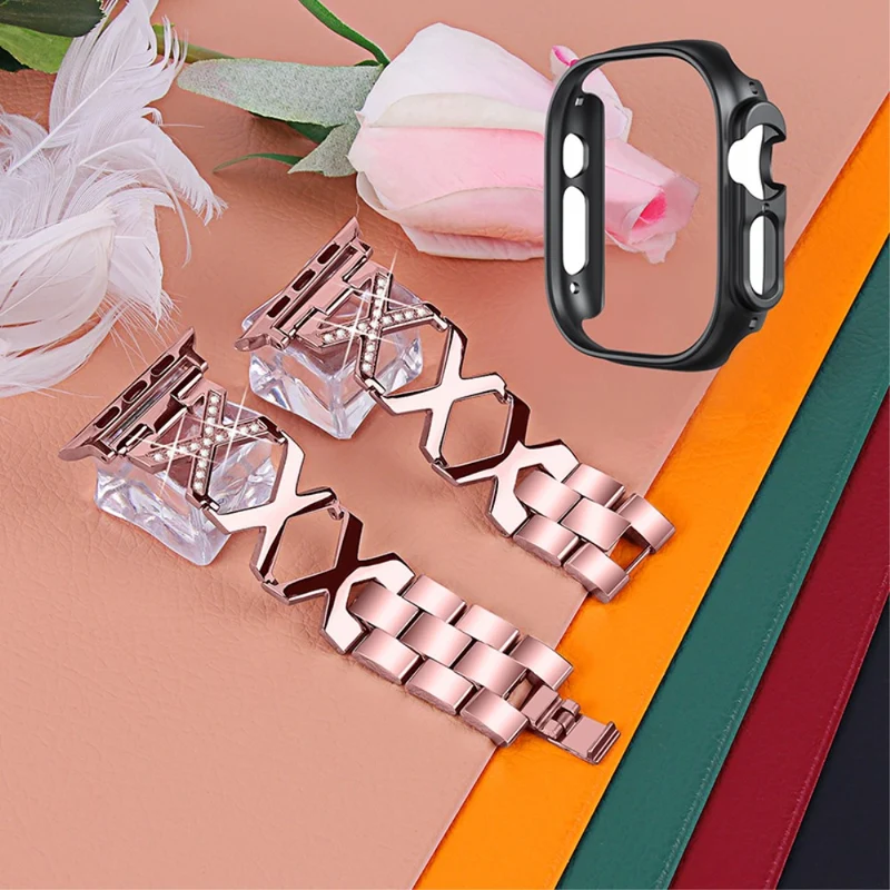 Apple Watch Ultra Metall armband mit Hülle