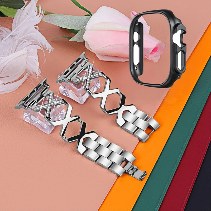 Apple Watch Ultra Metall armband mit Hülle