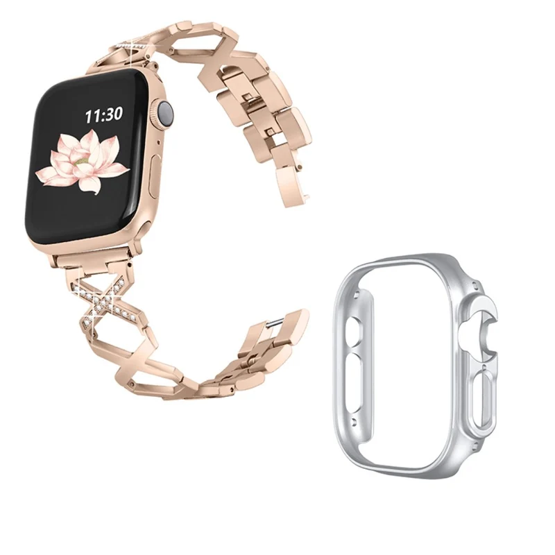 Apple Watch Ultra Metall armband mit Hülle