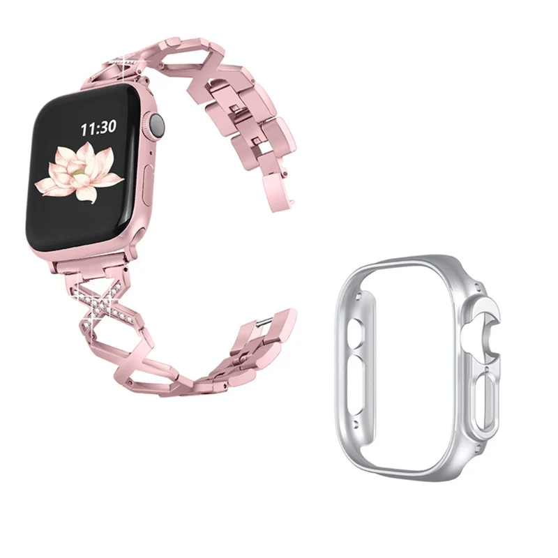 Apple Watch Ultra Metall armband mit Hülle