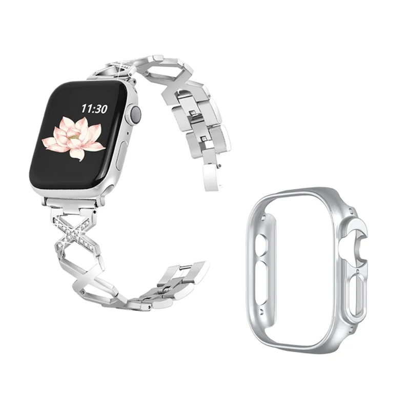 Apple Watch Ultra Metall armband mit Hülle