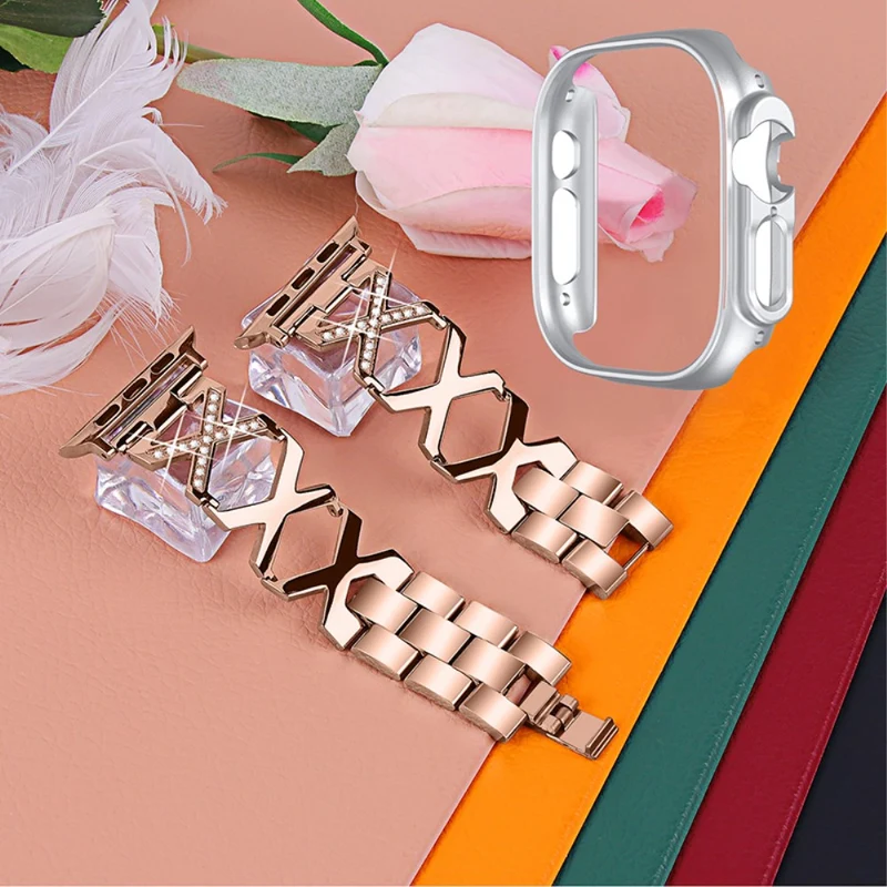 Apple Watch Ultra Metall armband mit Hülle