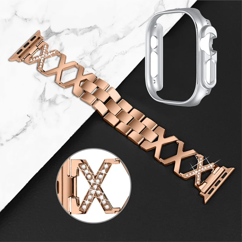 Apple Watch Ultra Metall armband mit Hülle