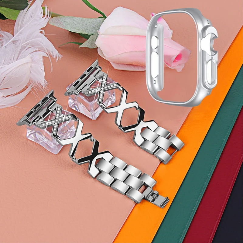 Apple Watch Ultra Metall armband mit Hülle