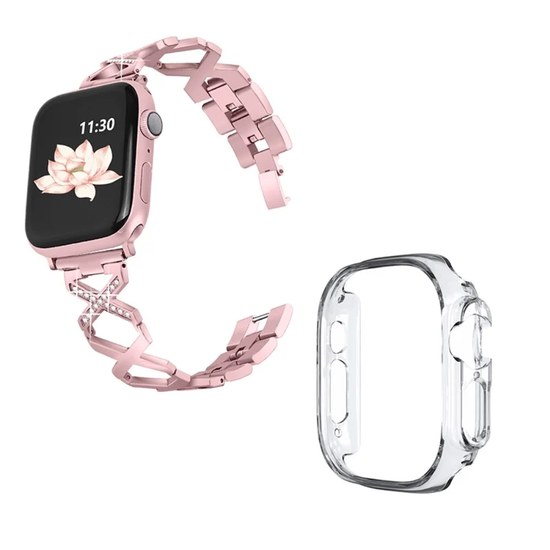 Apple Watch Ultra Metall armband mit Hülle