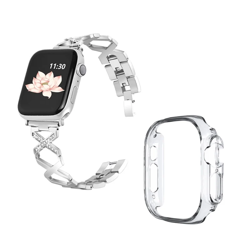 Apple Watch Ultra Metall armband mit Hülle