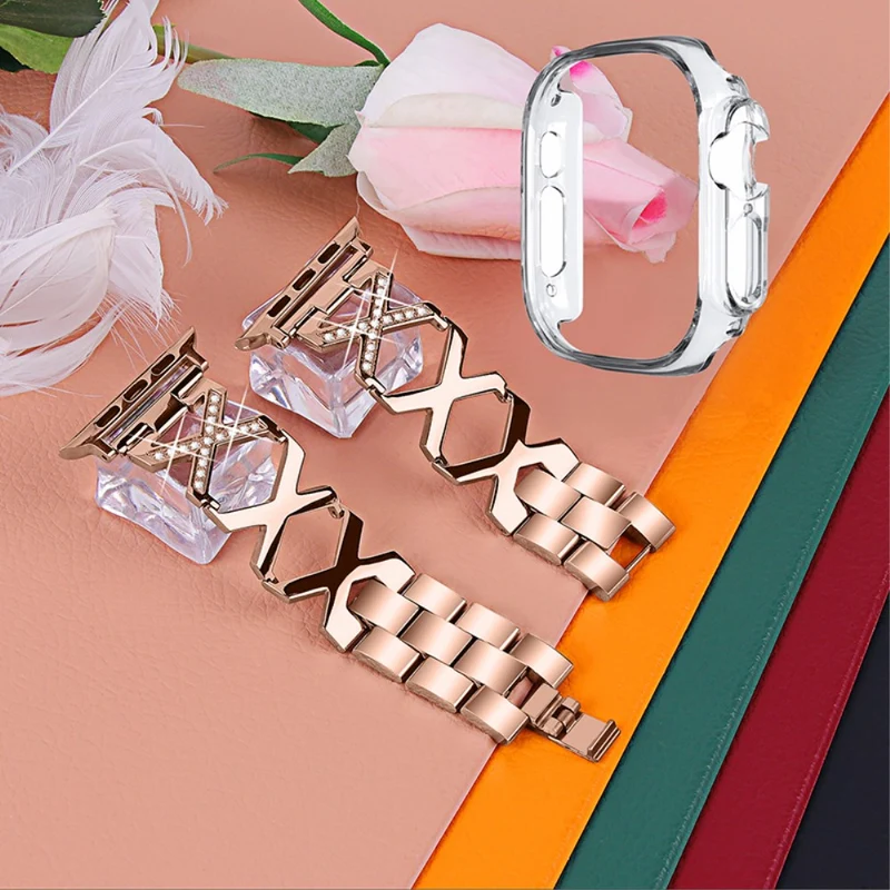 Apple Watch Ultra Metall armband mit Hülle