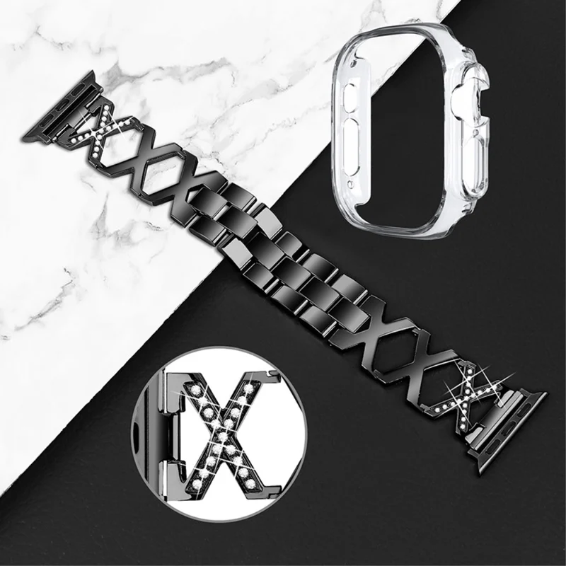 Apple Watch Ultra Metall armband mit Hülle