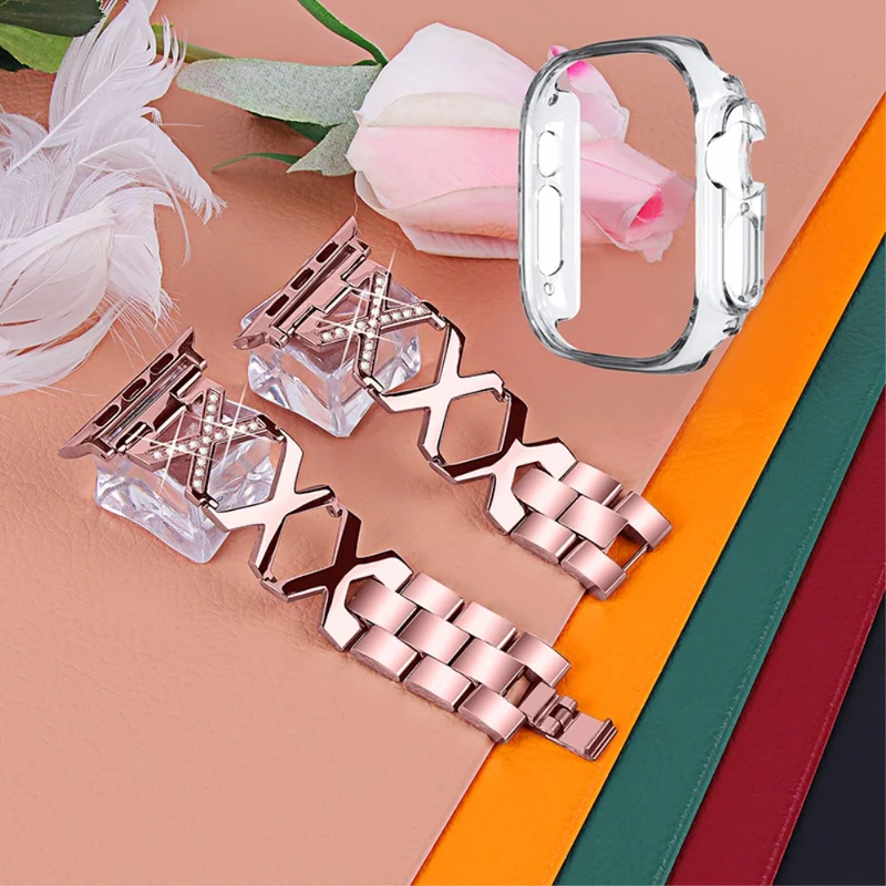 Apple Watch Ultra Metall armband mit Hülle